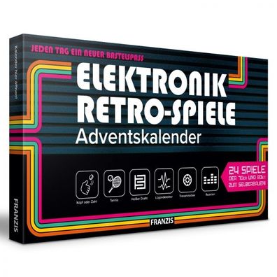 Elektronik Retro Spiele 70er 80er Modellbau Set Adventskalender Franzis Verlag