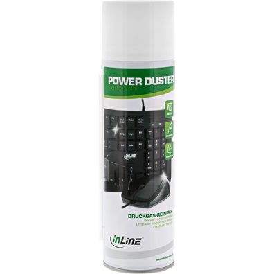 InLine® 43218A Power Duster, "extra starker" Druckgas-Reiniger Spraydose 400ml