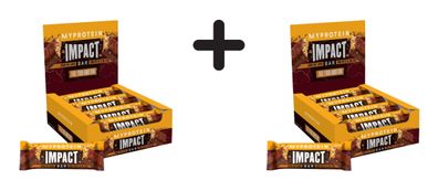 2 x Myprotein Impact Protein Bar (12x64g) Caramel Nut