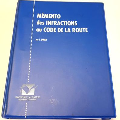 Memento des Infractions au Code de la Route