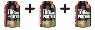 3 x 100% Whey Protein, Caramel Latte - 2250g