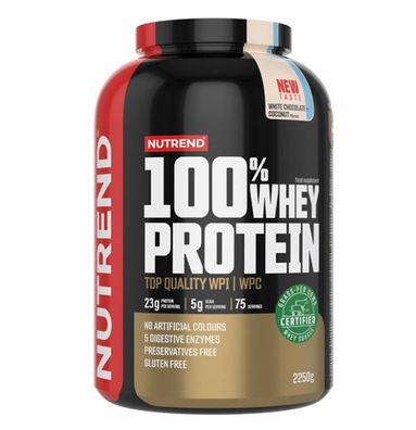 100% Whey Protein, White Chocolate + Coconut - 2250g