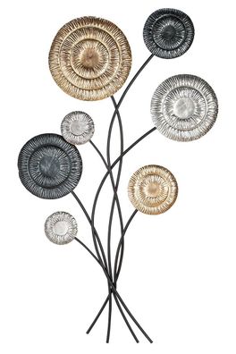 Gilde Wandrelief "Bonito" antik silber/gold/anthrazit B= 62,0 cm H= 102,0 cm 67217