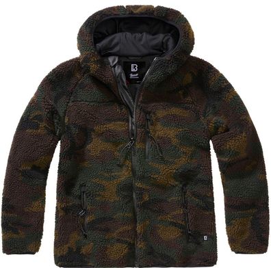 Brandit Women Jacke Ladies Teddyfleecejacket hood Woodland