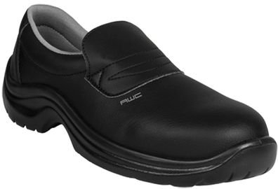 AWC Footwear Berufsschuhe Slipper mit Stahlkappe in Schwarz