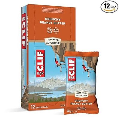 CLIF Bar Energieriegel Crunchy Peanut Butter, Erdnussbutter, 816 g