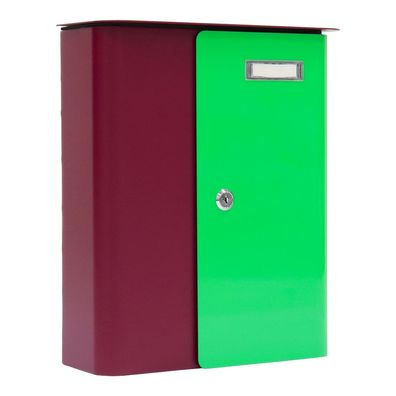 Rottner Briefkasten Splashy berry neongrün