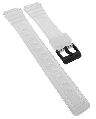 Casio Collection Uhrenarmband transparent weiß Resin A168XES-1B