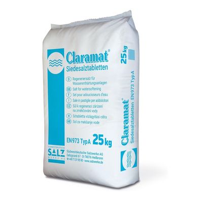 Claramat® Siedesalztabletten Regeneriersalz | Sack (25 kg)