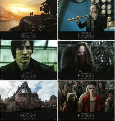 Mortal Engines - 6 Original Kino-Aushangfotos - Hera Hilmar - Filmposter