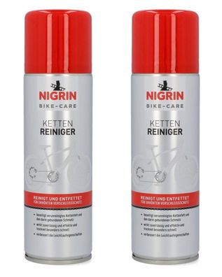 2x Nigrin Bike KettenReiniger Spray für Fahrräder Entfetter Reinigung Pflege