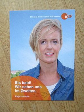 ZDF Fernsehmoderatorin & Meteorologin Katja Horneffer - handsigniertes Autogramm!!!