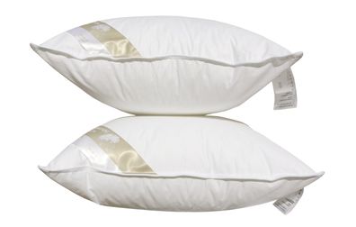 2 Stück Betten Hofmann Basic Allergiker Kleinkissen Faserkissen 50x50 cm 350 g