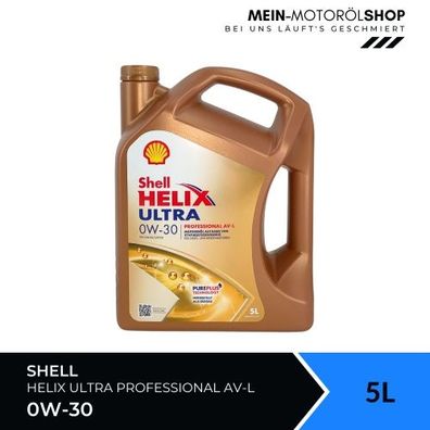 Shell Helix Ultra Professional AV-L 0W-30 5 Liter