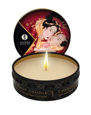 180 ml - SHUNGA Massage Candle Strawberry Wine 180ml (6 Stück a 30ml)