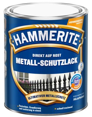 2,5 Liter Hammerite Msl glänzend silber