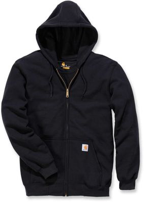 Carhartt Sweatshirt Midweight Hooded Zip Front Sweatshirt Black