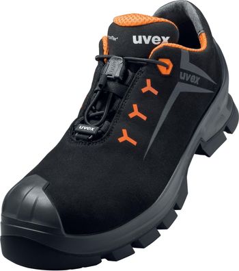 Uvex 2 Halbschuhe S3 65242 Schwarz, Orange (65242)