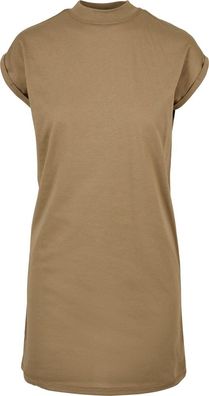 Urban Classics Damen Ladies Turtle Extended Shoulder Dress Khaki