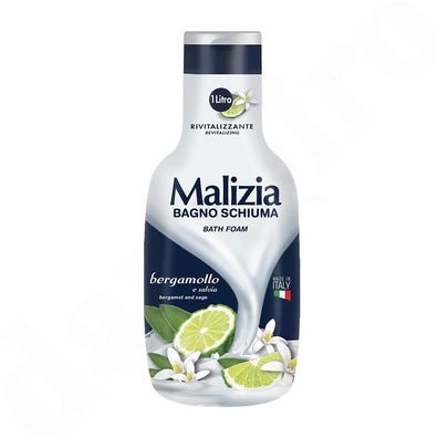 Malizia Bergamotte und Salbei Badeschaum 1000 ml