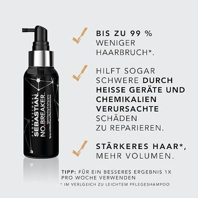 Sebastian NO. Breaker - Reparierendes Bonding And Styling-Spray für geschädigtes Haar