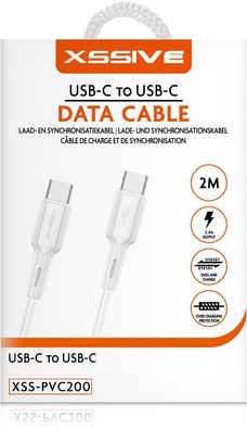 Lade- und Datenkabel Kompatibel mit USB-C Auto Disconnect 2m