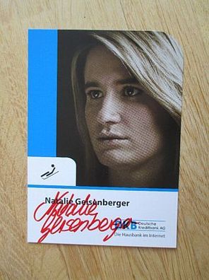 Rodeln Olympiasiegerin Natalie Geisenberger - handsigniertes Autogramm!!!