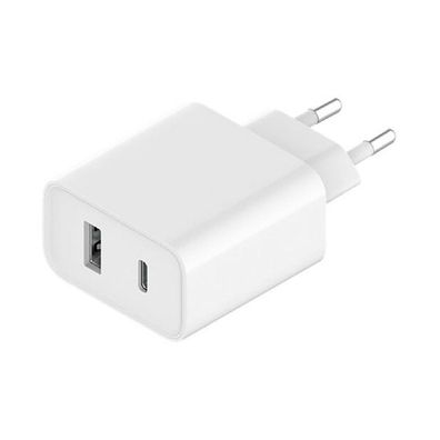 Travel Charger Combo Schnellladegerät Handy-Ladegerät USB-A / USB-C 33W PD Weiß