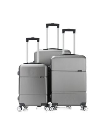 Reisekoffer ABS-02 Koffer 3-teilig Hartschale Trolley Set Kofferset Handgepäck