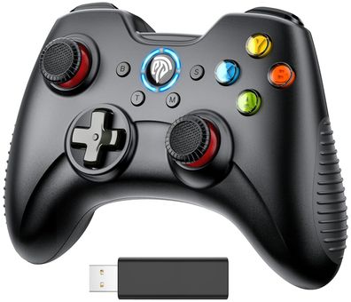 PC Controller, 2,4G wireless Gamepad mit Dual Vibration, Gaming Controller kompati