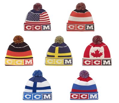 Mütze CCM FLAG Pom Knit Multiple Team