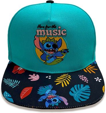 Lilo & Stitch Here For The Music (Snapback Cap) Cap Blue