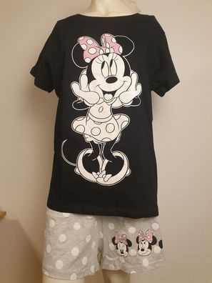 NEU Disney Minnie Mouse Maus Pyjama Shorty Set Schlafanzug Gr. XL + XXL