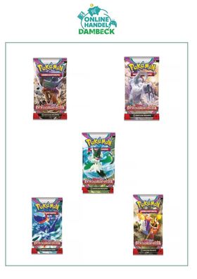 Pokemon Karten DE Karmesin & Purpur 2 Entwicklungen in Paldea, Booster Pack, Sammeln