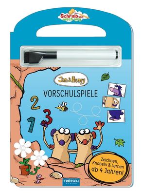 Tr?tsch Jan und Henry Schreib und wisch weg Pappenbuch Vorschulspiele: Besc