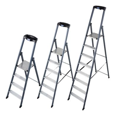 KRAUSE MONTO Stufen-StehLeiter Sepro S, eloxiert
