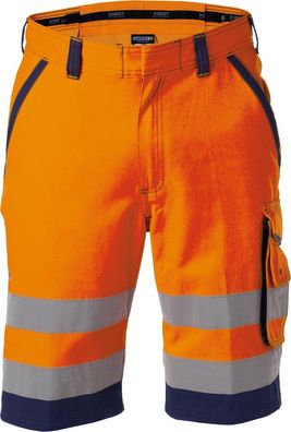 Dassy Warnschutz-Shorts Lucca PESCO74 Neonorange/Dunkelblau