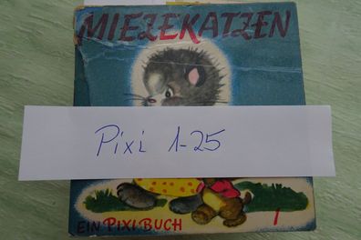 alte Pixi Carlsen 1-25 Miezekatzen Ferkelchen Puppenstadt Ferienkinder uva