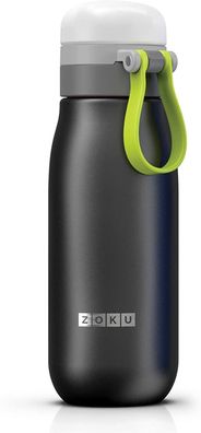 Zoku - Edelstahl Kindertrinkflasche Ultralight 500ml Black ZK 203-BK