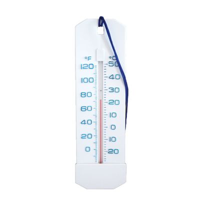 Thermometer Jumbo 26 cm Weiß Schnur Temperatur Messung °C & °F Pool Schwimmbad