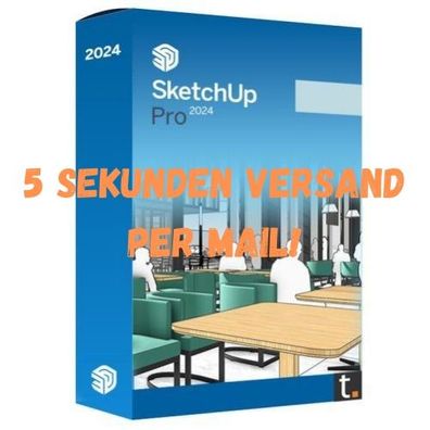 SketchUp Pro 2024, Vollversion, Deutsch, Sofortversand E-Mail