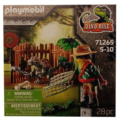 Playmobil 71265 Dino Rise Spinosaurus Baby beweglich Käfig Knochen Schlange Spin