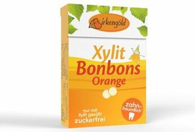 Birkengold 6x Birkengold Bonbons Orange 30g