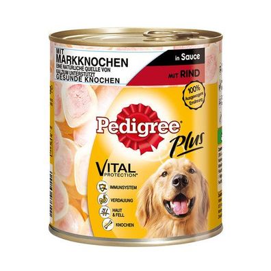 Pedigree® PLUS Markknochen-rind 12 x 800 G