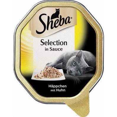 Sheba Schale Selection in Sauce Häppchen mit Huhn 2x11x85g