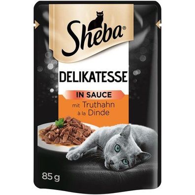 Sheba Portionsbeutel Delikatesse mit Truthahn in Sauce 24x85g