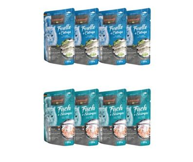 Leonardo Frischebeutel 8x85g | Multi Bundle | Sparpaket | Pouch | Katzenfutter | Fore