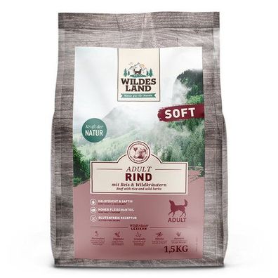 Wildes Land Soft Adult Rind mit Reis und Wildkräutern