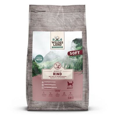 Wildes Land Soft Adult Rind mit Reis und Wildkräutern 5 KG