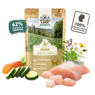 Wildes Land Classic Adult Huhn mit Karotte 8 x 150 g